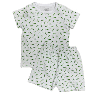 La Petit Em Shortie PJ Set - Alligator
