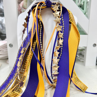 Pony Tail Streamer-Purple Tiger Spirit