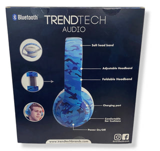 U Speakers Kids Over Ear Wireless Headphones - Blue Camo