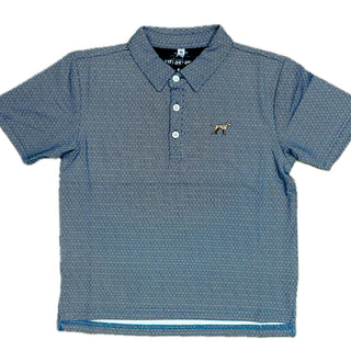 Fieldstone Youth Diamond Polo Navy