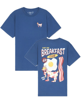 GOAT USA Breakfast Crew T-shirt: Navy