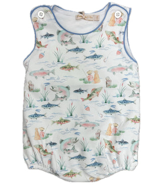 Baby Club Gone Fishing Bubble with Piping