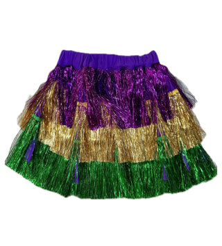 Blended Spirit Mardi Gras Fringe Skirt