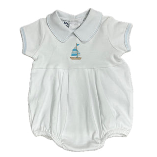 Magnolia Baby Blue Tiny Sailboat Emb SS Bubble