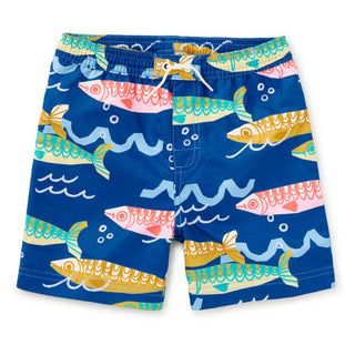 Tea Collection Mid-Length Swim Trunks - Sardinas Del Mar