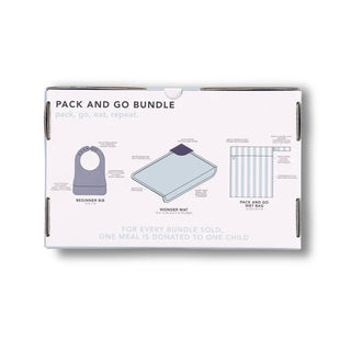 Bella Tunno Pack and Go Bundle: Silicone Mat, Silicone Bib & Waterproof Bag