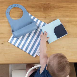 Bella Tunno Pack and Go Bundle: Silicone Mat, Silicone Bib & Waterproof Bag