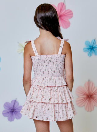Design History Pink Floral 2Pc Skirt Set