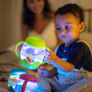 Glo Pals Mini Sensory Play Jar - Green