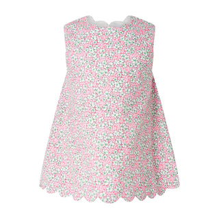 Scalloped Floral 2Pc Top and Short Set