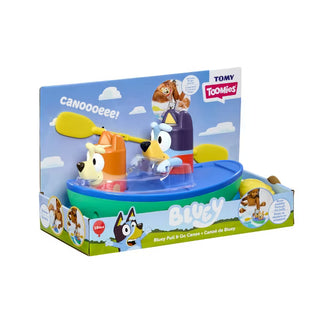 Bluey Paddling Toomies Pull n Go Canoe Bath Toy