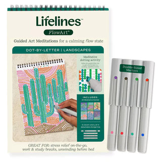 FlowArt Landscapes Dot-By-Letter pad