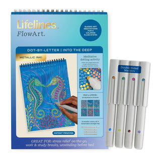 FlowArt Into the Deep Dot-By-Letter Metallic pad