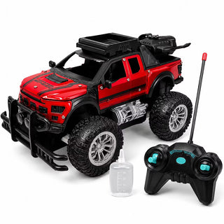 Hyper Drive: RC Off-Roader Truck - Red & Red Remote Control Vehicle, Kids 5+