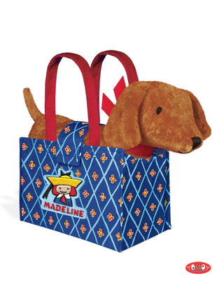 Genevieve the Dog in Madeline Tote Bag