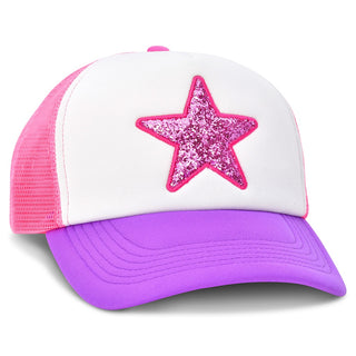 iScream Glitter Star Trucker Hat detail view