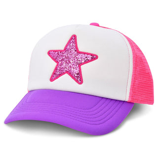 iScream Glitter Star Trucker Hat angle view