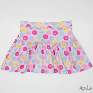 Azarhia Good Day Smiley Gathered Skort