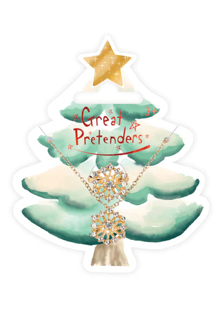 Great Pretenders Snowflake Necklace & Ring Set