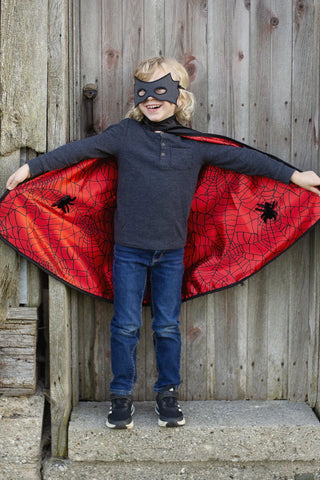 Reversible Spider/Bat Flowing Cape