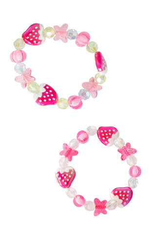 Great Pretenders Very Merry Strawberry 2Pc Bracelet Set