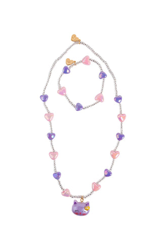 GP Lovely Kitty Necklace & Bracelet Set