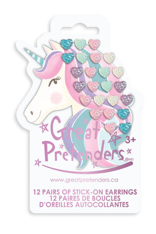 Rhinestone Royalty Stick on Earrings