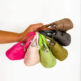 Quilted Mini Puff Bag Keychain