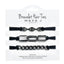 Black Elastic with Gunmetal