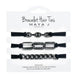 Black Elastic with Gunmetal