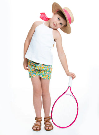 Bisby White Knit Halter Top