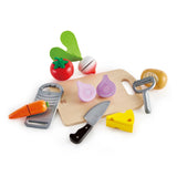 Cooking Essentials Set Wooden Play Cutting Food