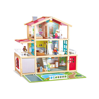 Hape Doll Family Mansion three-story wooden dollhouse