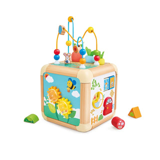 Hape Green Thumbs Activity Cube garden-themed toddler play cube
