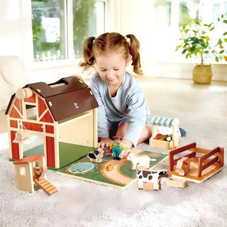 Hape Happy Farm Playset, alternate view