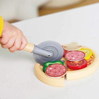 Hape Light & Sizzle Pizza Oven pretend play set