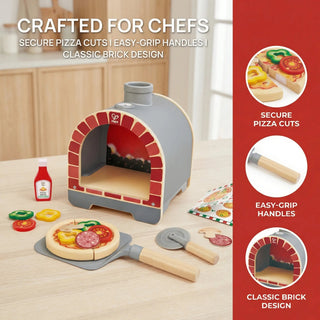 Hape Light & Sizzle Pizza Oven Set, alternate view