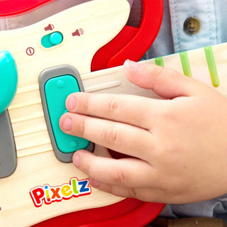 Hape electronic toy guitar with note slider
