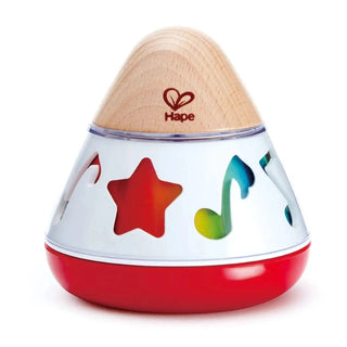 Hape Rotating Music Box wind-up wooden baby toy