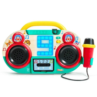 Hape Mix Master DJ pixel boombox karaoke toy with microphone