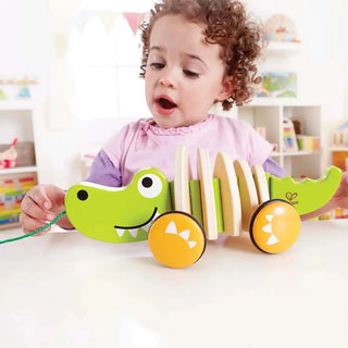 Hape Walk-A-Long Croc, alternate view
