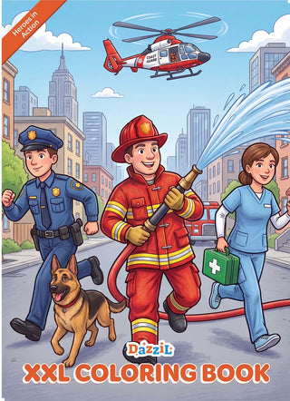Heroes In Action XXL Coloring Book