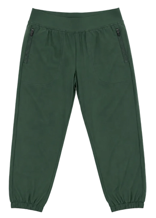 High Tide Joggers: Field Green