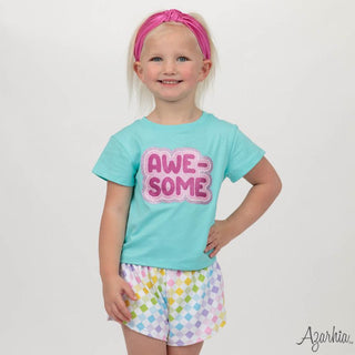 Azarhia Steph Shorts - Check Rainbow