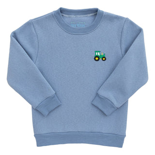 Itsy Bitsy Blue Tractor Sweatshirt