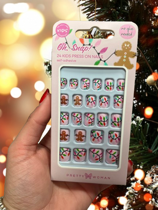 Season to Be Jolly - 24Pc Kids Press On Nails