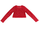 Little Olin Red Shimmer Sweater