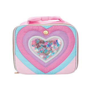Packed Party Taylor Quilted Confetti Hearts Insulated Lunchbox