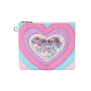 Packed Party Taylor Quilted Confetti Hearts Pencil Pouch