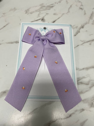 Winn + William Long Tail Bow - Candy Corn